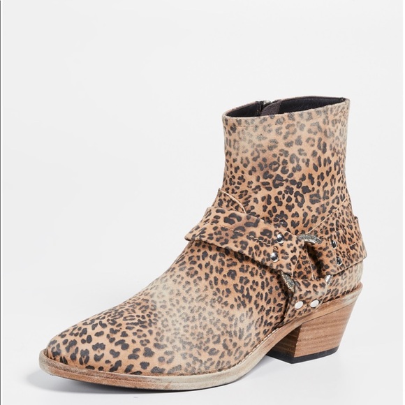 golden goose leopard boots